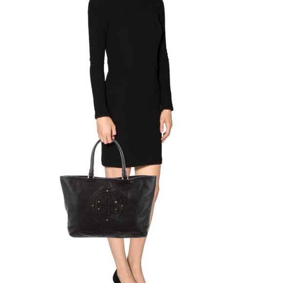 TORY BURCH Maisey Leather Shopper Tote - Picture 1 of 3